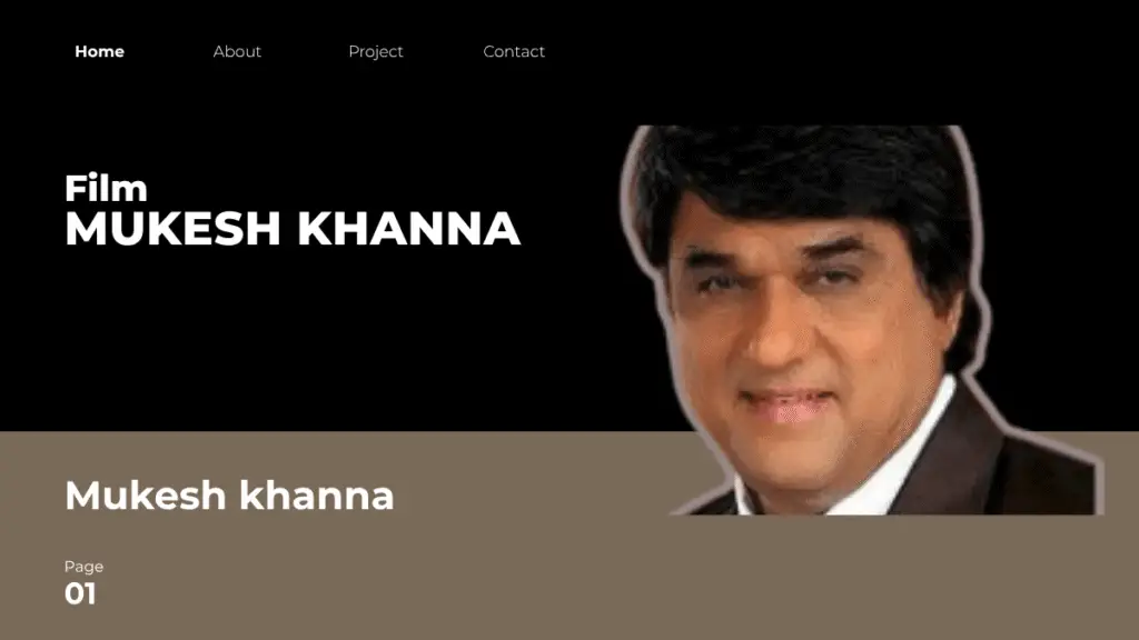 मुकेश खन्ना की फिल्में