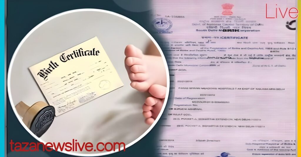 Birth and death certificate